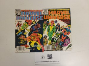 2 Official Handbook Marvel Comic Books #13 14 Book of the Dead 80 TJ31