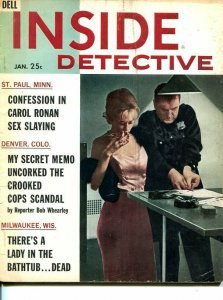 INSIDE DETECTIVE-APRIL 1962--SPICY-MURDER-KIDNAP-RAPE-COVER BY STONE G/VG