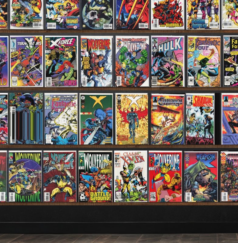 Huge Lot 150+ Comics with Wolverine, Fantastic Four, Cable, X-Force & More!