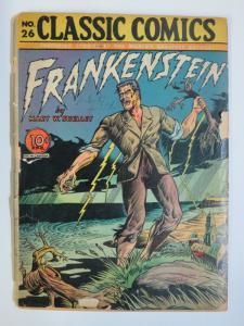 CLASSIC COMICS  26 Frankenstein 1st ed HRN 26 FR COMICS BOOK