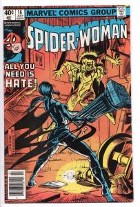 Spider-Woman #16 - Bill Sienkiewicz Art (Marvel, 1979) - VF+
