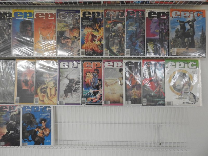 Complete Sets 1984 (1-29), & Epic Illustrated (1-34) Avg VF Condition!