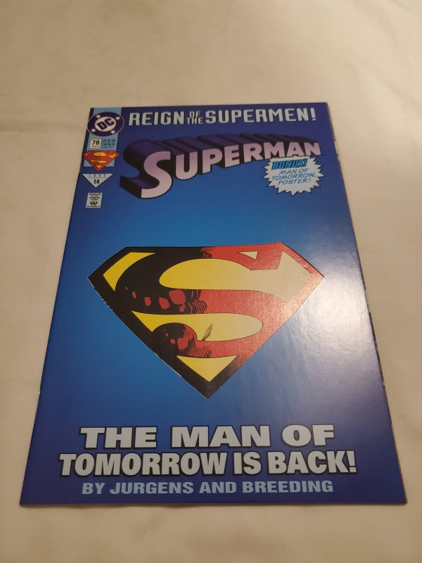 Superman 78 Near Mint-