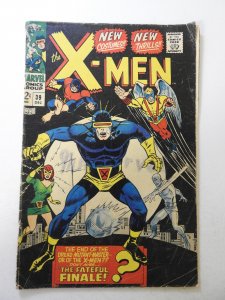 The X-Men #39 (1967) GD+ Cond ink fc, 1 in tear bc, 1 in cumulative spine split