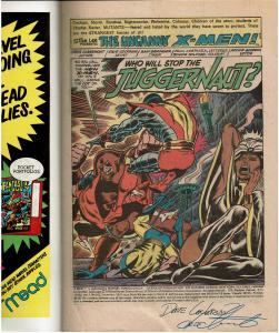 X-Men #102, 7.5 or Better, Signed by Chris Claremont & Dave Cockrum