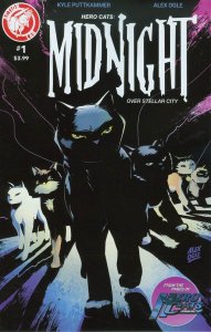 Hero Cats Midnight Over Stellar City #1 2015 Ogle Cover Action Lab H22