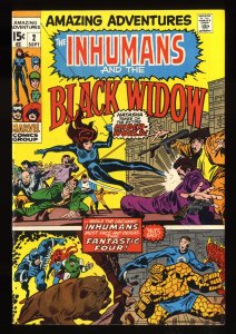 Amazing Adventures #2 FN 6.0 Black Widow Inhumans!