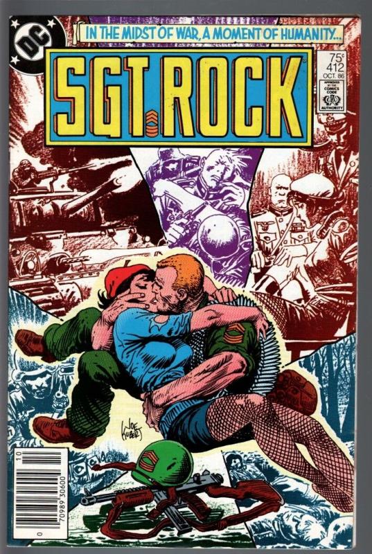 SGT. ROCK #412-1986-DC WAR-COPPER AGE-JOE KUBERT-VF VF