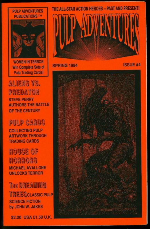 Pulp Adventures Fanzine #4 1994 Pulp Cards Aliens v Predator FN