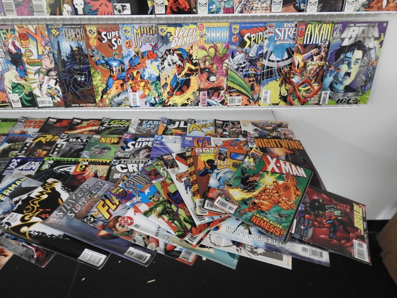 Huge Lot 190+ Comics W/ Spider-Man, Flash, Green Lantern+ Avg Fine Condition!!