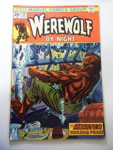 Werewolf by Night #20 (1974) VG/FN Condition staple tear MVS Intact
