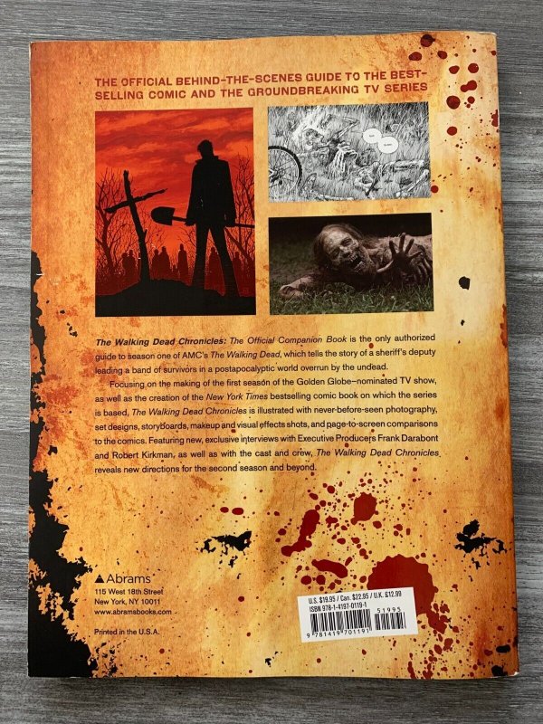 2011 WALKING DEAD CHRONICLES Companion Bookby Paul Ruditis SC FN+ 6.5 3rd Abrams