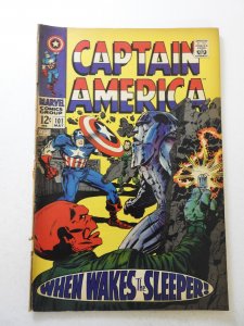 Captain America #101 (1968) FR/GD Condition 3 in cumulative spine split