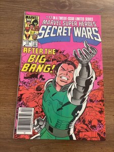 Marvel Super Heroes Secret Wars # 12 NM- Comic Book X-Men Spider-Man Hulk 4 J437