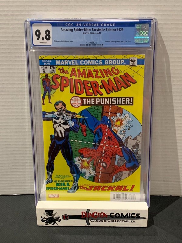 Amazing Spider-Man # 129 CGC 9.8 Facsimile Edition Variant In Stock [GC26]