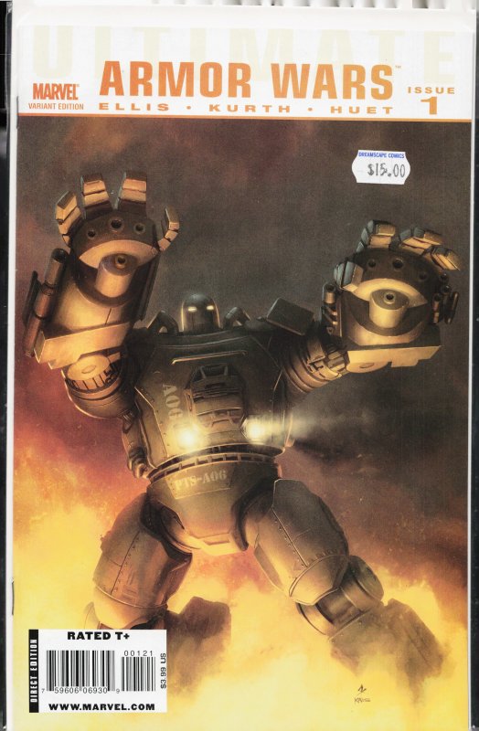 Ultimate Comics Armor Wars #1 Variant Cover (2009)