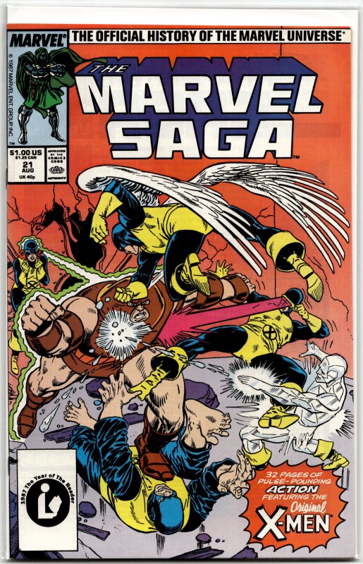The Marvel Saga The Official History of the Marvel Universe #21 (1987) X-Men