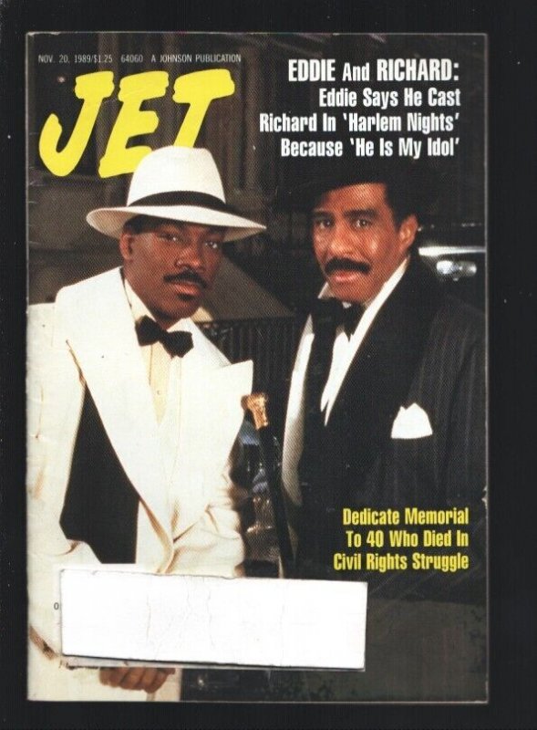 Jet 11/20/1989-Johnson Pubs-Eddie Murphy & Richard Pryor cover & story-Histor...