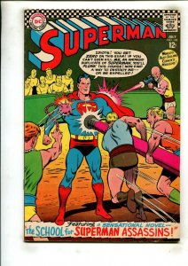 SUPERMAN #188 (6.5) THE SCHOOL FOR SUPERMAN ASSASSINS!! 1966