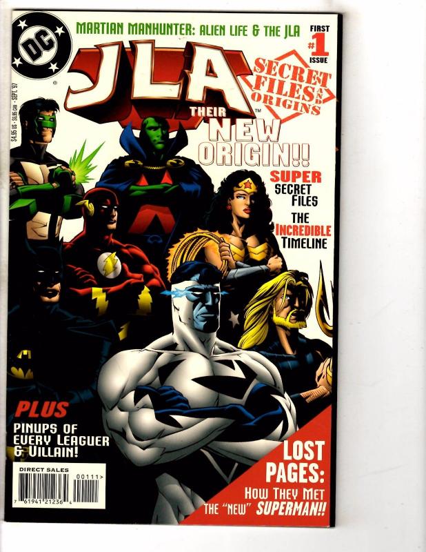 4 Secret Files & Origins DC Comic Books JLA # 1 2 3 JLA In Crisis # 1 J257