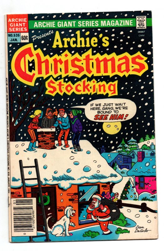 Archie Giant Series #535 - Christmas -Dan Decarlo -Betty - Veronica -1984- (-VF)