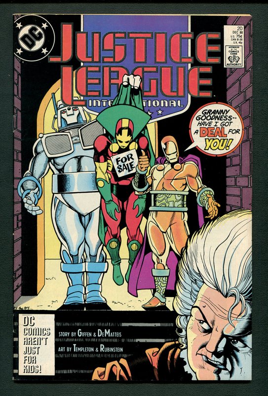 Justice League America #20  ( 7.0 FN/VFN ) Mr. Miracle / December 1988