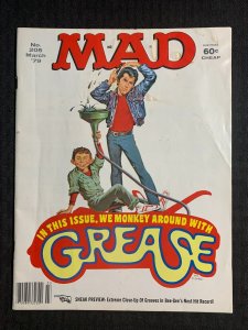 1979 MAD Magazine #205 G/VG 3.0 Alfred E Neuman / Grease Parody / Lou Grant Show