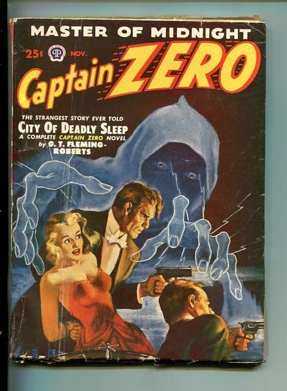 CAPTAIN ZERO-#1-NOV 1949-PULP-LAST HERO-SOUTHERN STATES PEDIGREE-vg