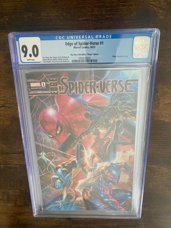 Edge of Spider-Verse #1 CGC 9.0 Massafera Variant -