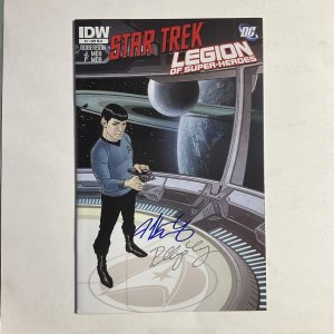 Star Trek Legion Of Super Heroes 1 2011 IDW DC Comics Signed by Jeff Moy  Nm-
