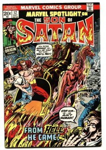 Marvel Spotlight #12 origin of Son of Satan-comic book-1973 VF+