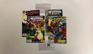 4 Superman Man of Tomorrow DC Comics Books #9 10 11 12 Stern 95 JW8