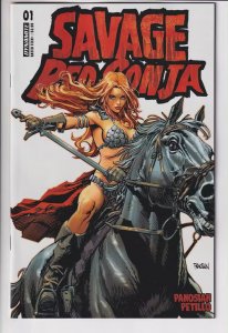 SAVAGE RED SONJA (2023 DYNAMITE) #1 CVR A PANOSIAN