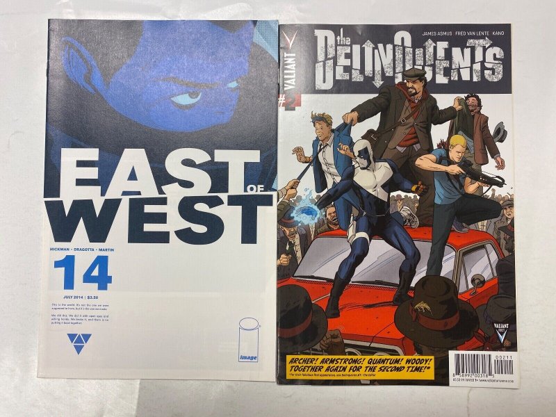 6 IMAGE comic books East West #14 Delinquents #2 Doodle #3 COWL #3 2 KM19