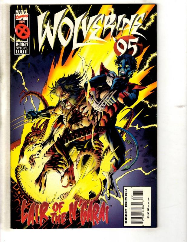 Lot Of 5 Wolverine Marvel Comic Books ANNUALS # 95' 96' 97' 00' 01' X-Men CR59