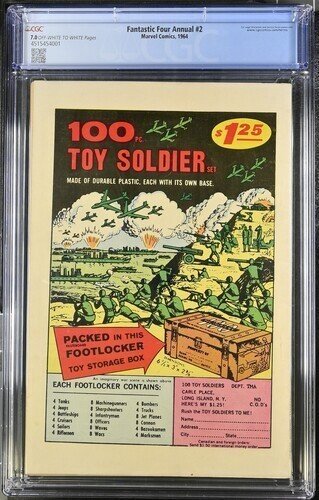 Fantastic Four Annual #2 1964 Marvel Comics CGC 7.0 Doctor Doom