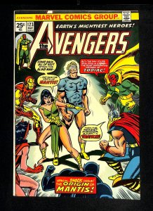 Avengers #123 Origin of Mantis!