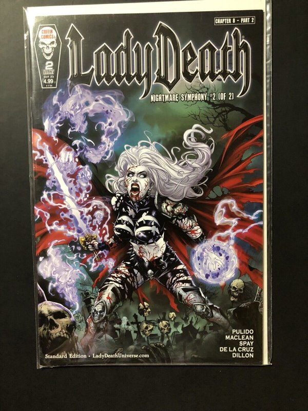 Lady Death Coffin Comics Nightmare Symphony #2 Standard and Spellbinder Editions 