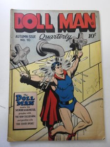 Doll Man #10 (1944) VG+ Condition ink fc