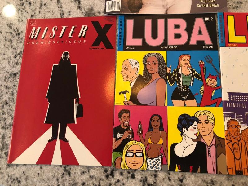 Lot Of 4 Comic Books Luba # 1 2 + Mister X # 1 + Femme Fatales Vol. # 2 # 3 TD15