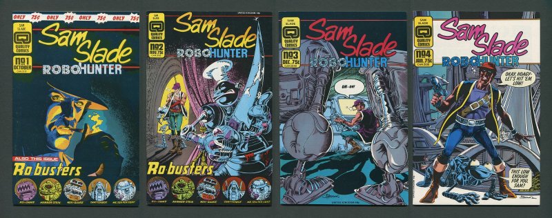 Sam Slade Robo Hunter #1  #2  #3  #4 (SET)  8.5 VFN+ - 9.0 VFN/NM   1986