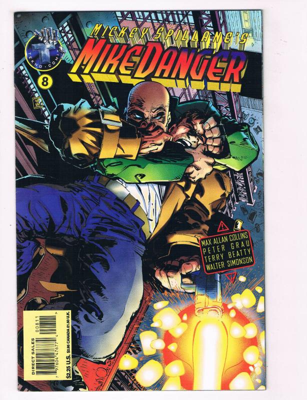 Mike Danger #8 NM Tekno Comix Comic Book Mickey Spillane Collins DE28