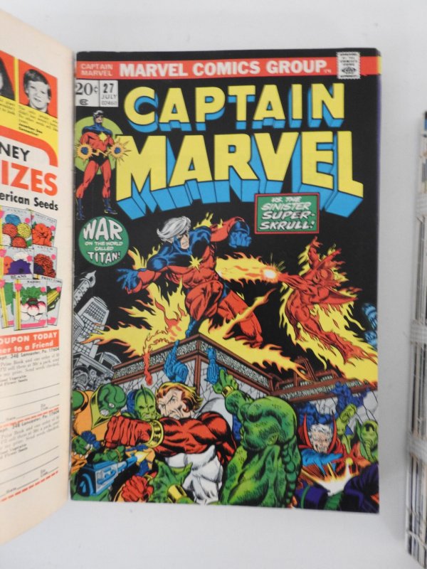 Captain Marvel #13-36 (1973) Solid Run Bound (2) Volumes