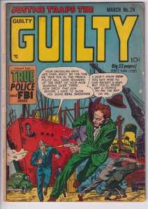 JUSTICE TRAPS THE GUILTY #24 (Mar 1951) Solid VG- 3.5