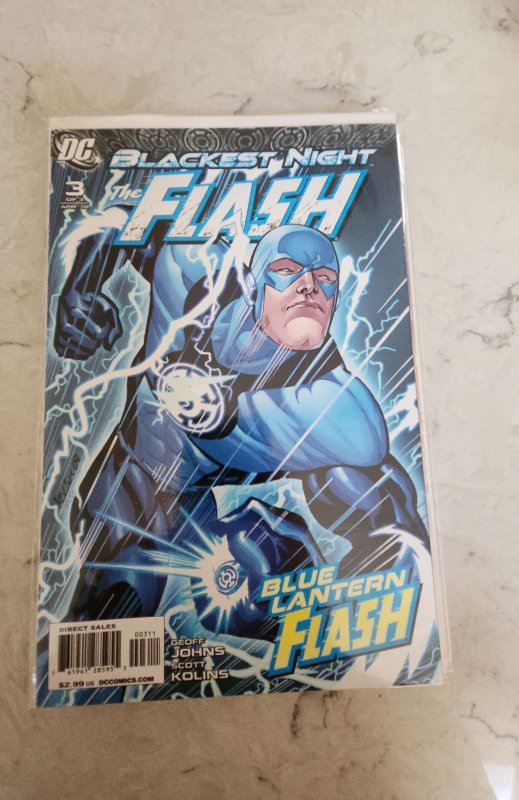 Blackest Night: The Flash #3 (2010) 1st BLUE LANTERN FLASH