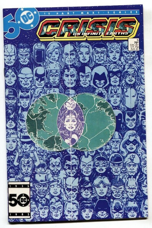 CRISIS ON INFINITE EARTHS #5 comic book 1985-DC Geoge Perez