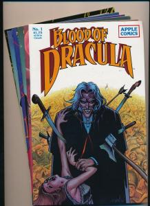 Apple Comics BLOOD OF DRACULA #1,2,3,5,6,7 (1987) ~ VF/NM (PF201) 6 Comics