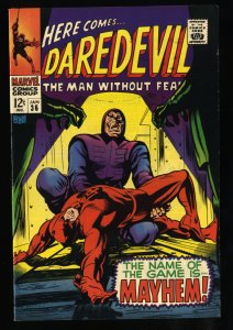 Daredevil #36 VF/NM 9.0 White Pages