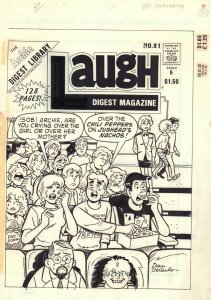 Laugh Comics Digest #91 Cover - Crying at the Movies - 1990 art by Dan DeCarlo