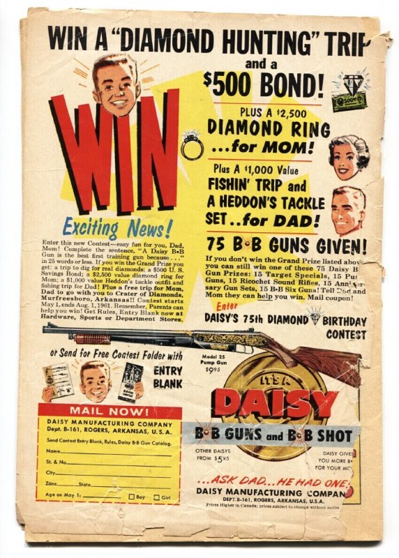 WONDER WOMAN #124-1961-DC SILVER AGE-terror cover